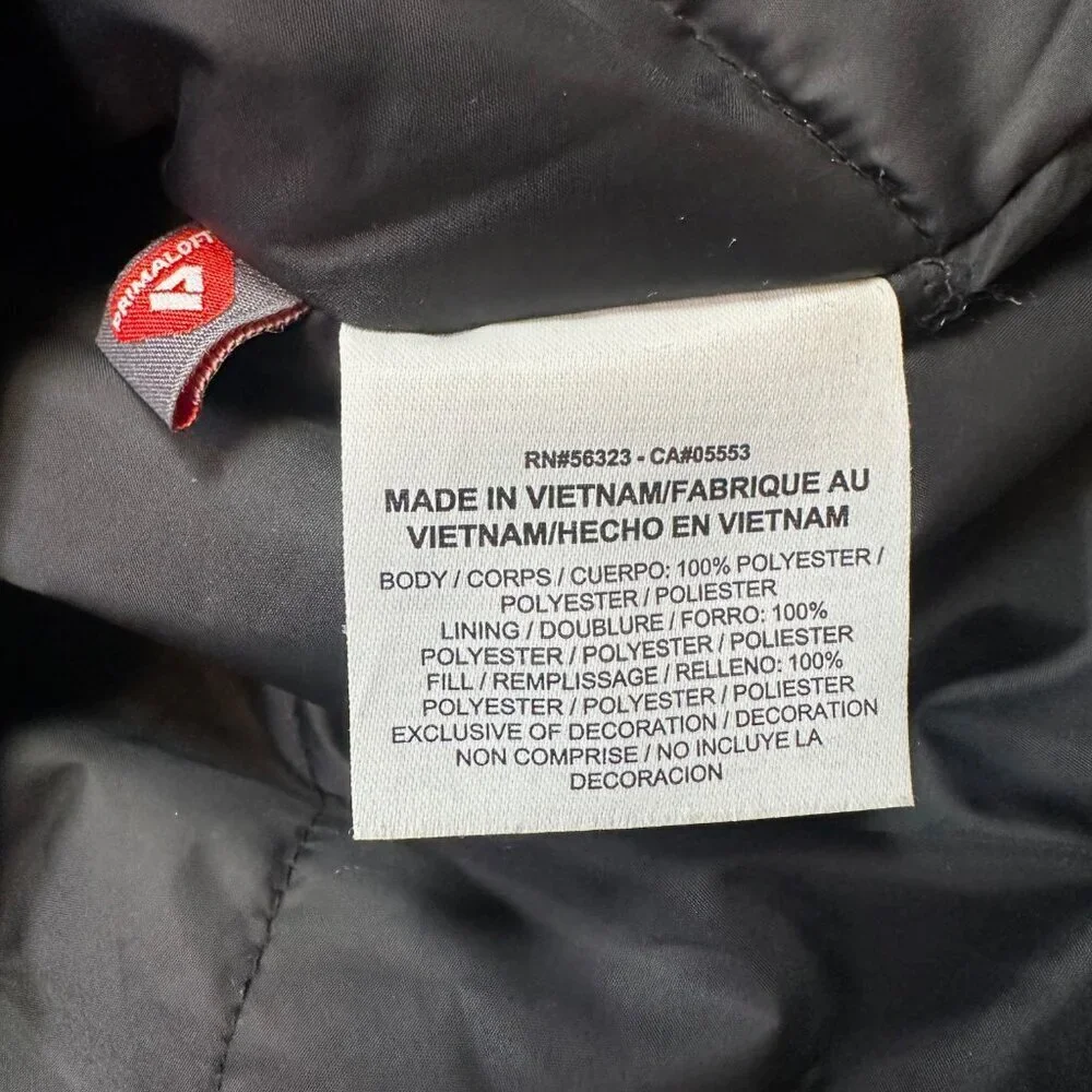 Air Jordan Fly Hooded Parka Large Long Mens Black Primaloft Insulated Jacket